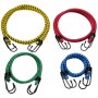 Gummi-Expander Set, 8 Stück in Gelb, Rot, Grün und Blau mit Metallhaken für Reise & Transport.