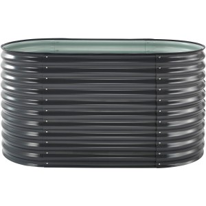 Floraworld Hochbeet Welle 160 cm x 80 cm x 82 cm Anthrazit