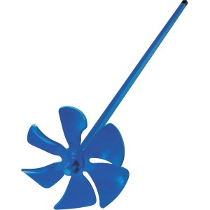 Blauer LUX Universalrührer Comfort 50 cm aus Stahl für Bohrmaschinen.