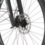 Detailaufnahme Vorderrad mit Scheibenbremse am Fischer E-Bike Trekking-Rad Viator 4.1i Damen.