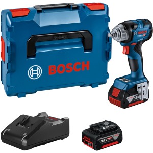 Bosch Professional Akku-Drehschlagschrauber GDS 18 V-330 HC mit Akkus, Ladegerät und L-Boxx.