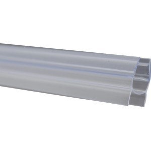 Dichtleisten-Set für Duschkabinen, 8 mm Glasstärke, transparent.