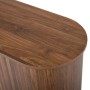 okwish Sideboard mit 2 Schiebetüren 2 Schubladen Wohnzimmer 140x79.5x40cm Braun_10