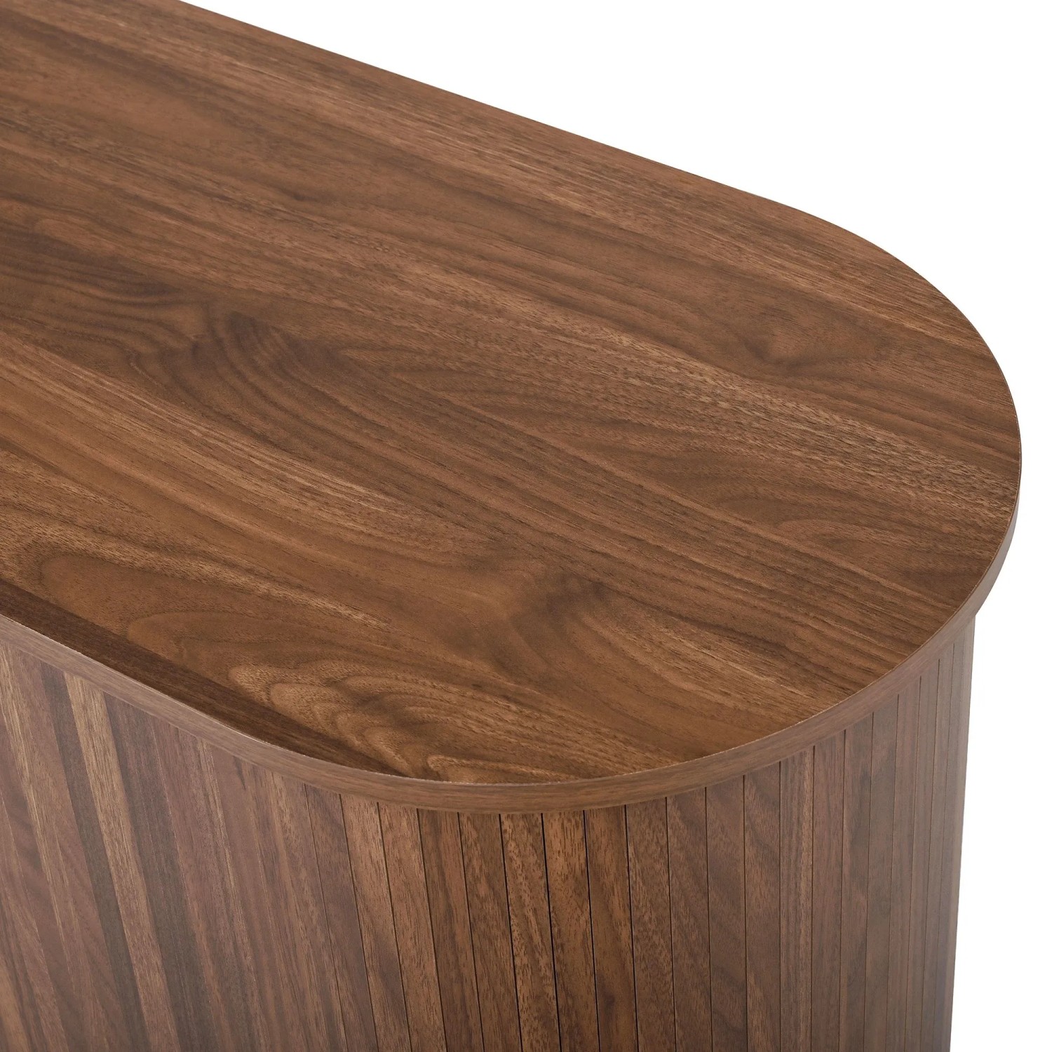 okwish Sideboard mit 2 Schiebetüren 2 Schubladen Wohnzimmer 140x79.5x40cm Braun_10
