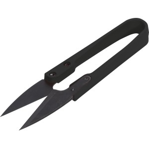 Schwarze Mini Blütenschere (103 cm) für präzise Schnitte im Garten.