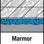 Illustration: Verlegung von Marmorfliesen mit Fliesenkleber S1 Flex Naturstein.