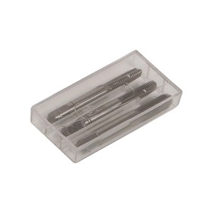 LUX Gewindebohrer Set Stahl M6 Comfort im transparenten Kunststoffkasten.
