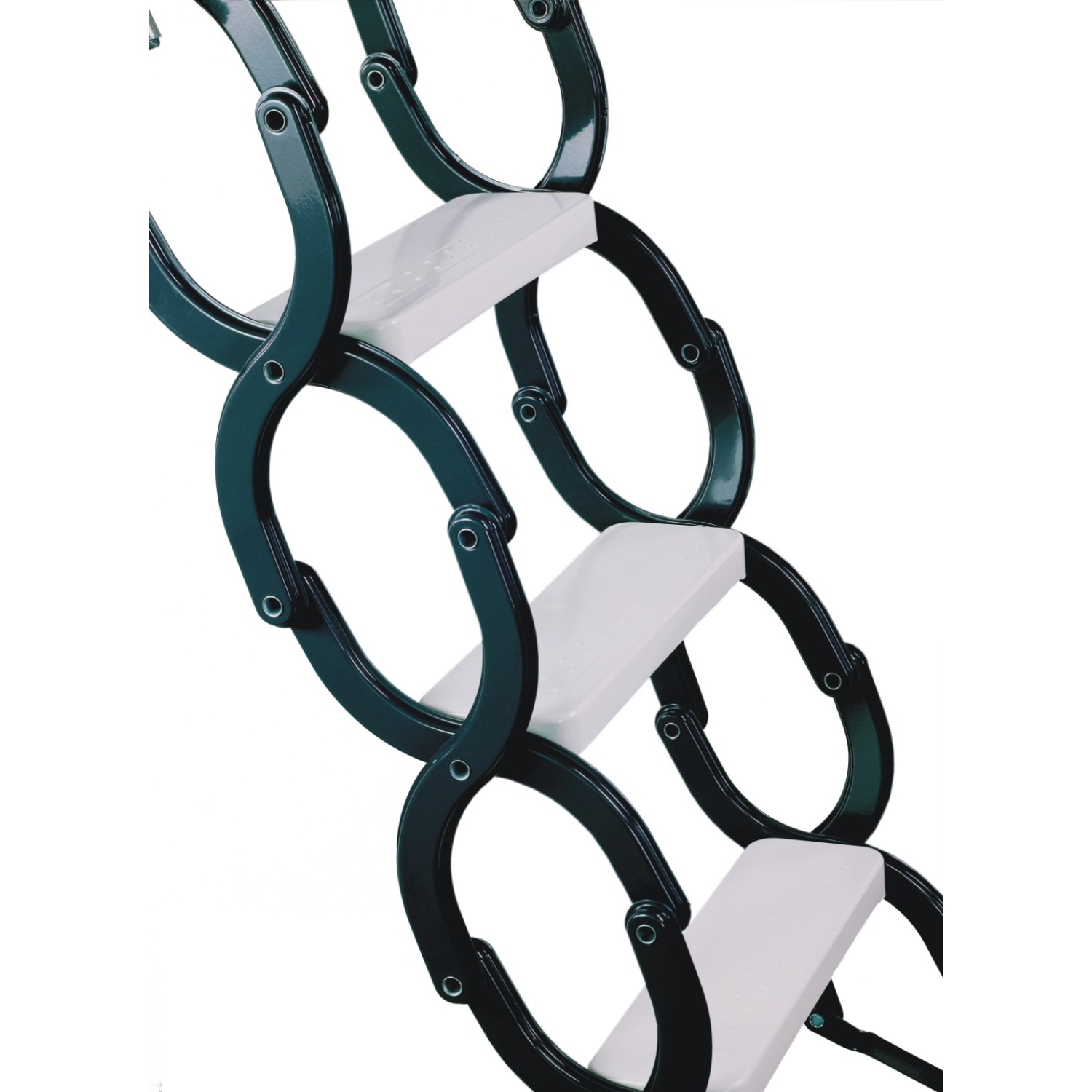 Detailansicht: Minka Scherentreppe Type 18 Univers, 120x70 cm, für Innentreppen.