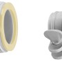 Intex Spezialadapter B Doppelpack für Pool-Filteranlagen und Schwimmbadschläuche.
