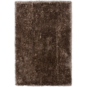 Nougatfarbener Hochflorteppich Lara, 60x110 cm, handgefertigt für ein gemütliches Ambiente.