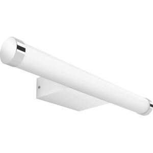 Weiße Philips Hue Adore LED-Wandleuchte mit Dimmer für Ihr Badezimmer.