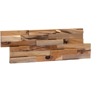 Rebel of Styles Verblender UltraWood Bologna Holz Teak 18 cm x 49,5 cm FSC®