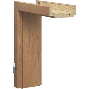 Tür-Zarge CPL Eiche Ferox, 80x201x31 cm, Anschlag links, Holznachbildung.