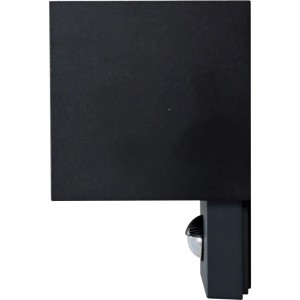 Anthrazitfarbene e2 Elektro Außenwandleuchte Qube mit Sensor, 7W, IP65.