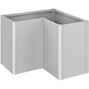 Biohort Belvedere Maxi Pflanzbeet, L100, Silber-Metallic, für Garten und Balkon.