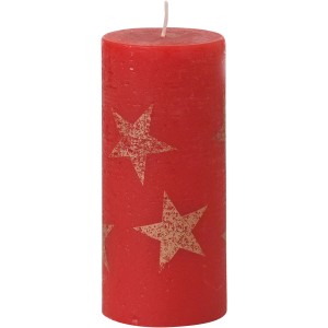 Stumpenkerze Multistern 150/68 mm Rubin