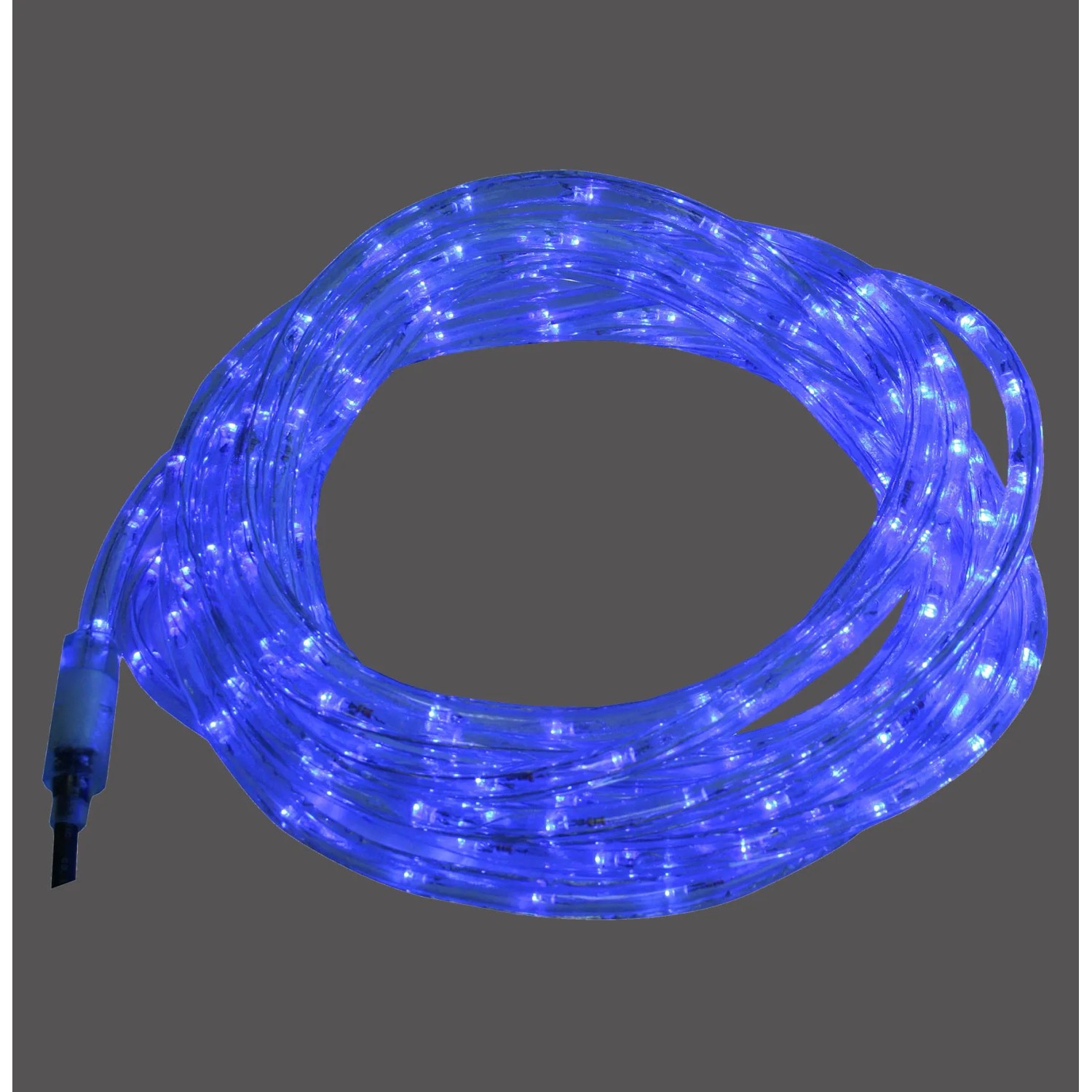 Blauer LED-Lichtschlauch, 9 m lang, für Innen- und Außenbereich.