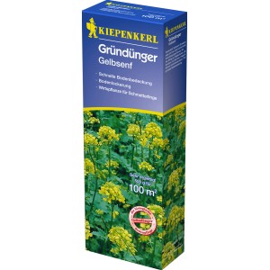 Kiepenkerl Gründünger Gelbsenf, 500g Packung für Bodenverbesserung und Gründüngung.