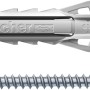 Fischer Spreizdübel SX Plus mit Winkelhaken, 8x40mm, 5 Stück. Dübel und Schraube im Detail.