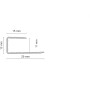 Einschubprofil fit-fix, Alu, silber, 29x13x900mm, für Bodenstärke 10-11mm, zur Abdeckung der Dehnfuge.