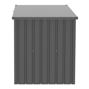 Tepro Universalbox Store X-Large, 184,3x93,8x90 cm, Anthrazit. Wetterfeste Aufbewahrungsbox für Garten und Terrasse.