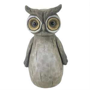 Deko-Zaunfigur Eule Terracotta 21,5 cm Braun