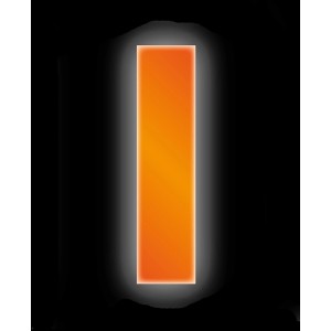Reflektierender, orangefarbener Klebebuchstabe "I" (8 cm) von Conacord.
