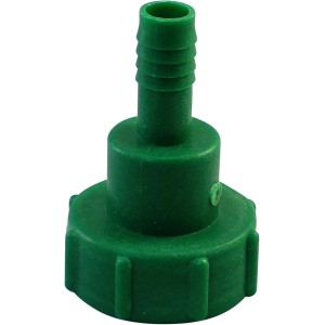 Grüner Schlauchanschluss 20 mm (3/4) für IBC-Container, Zubehör für Regentonnen.