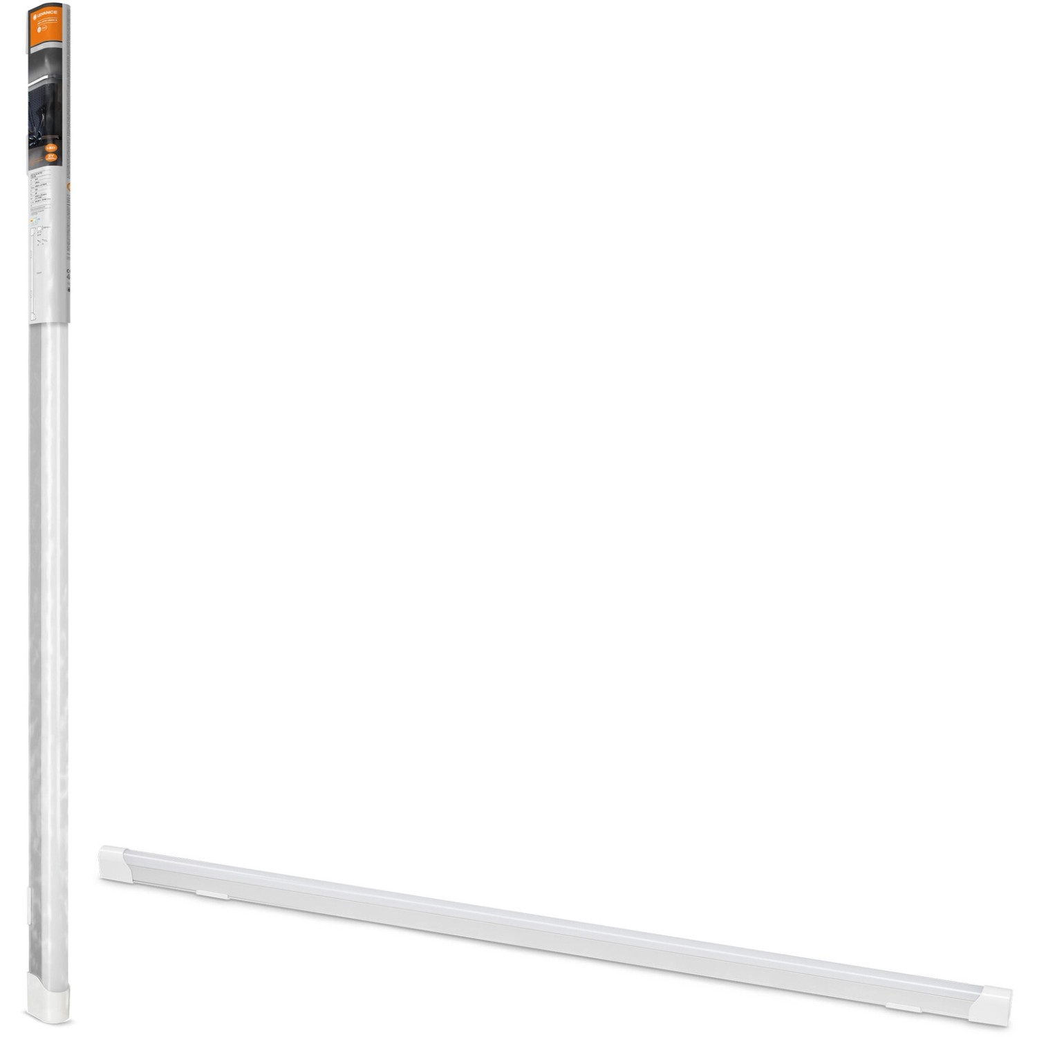 Ledvance LED-Lichtleiste Value Batten, 123cm, silber. Lichtleiste für Küche, Regal oder Schrank.