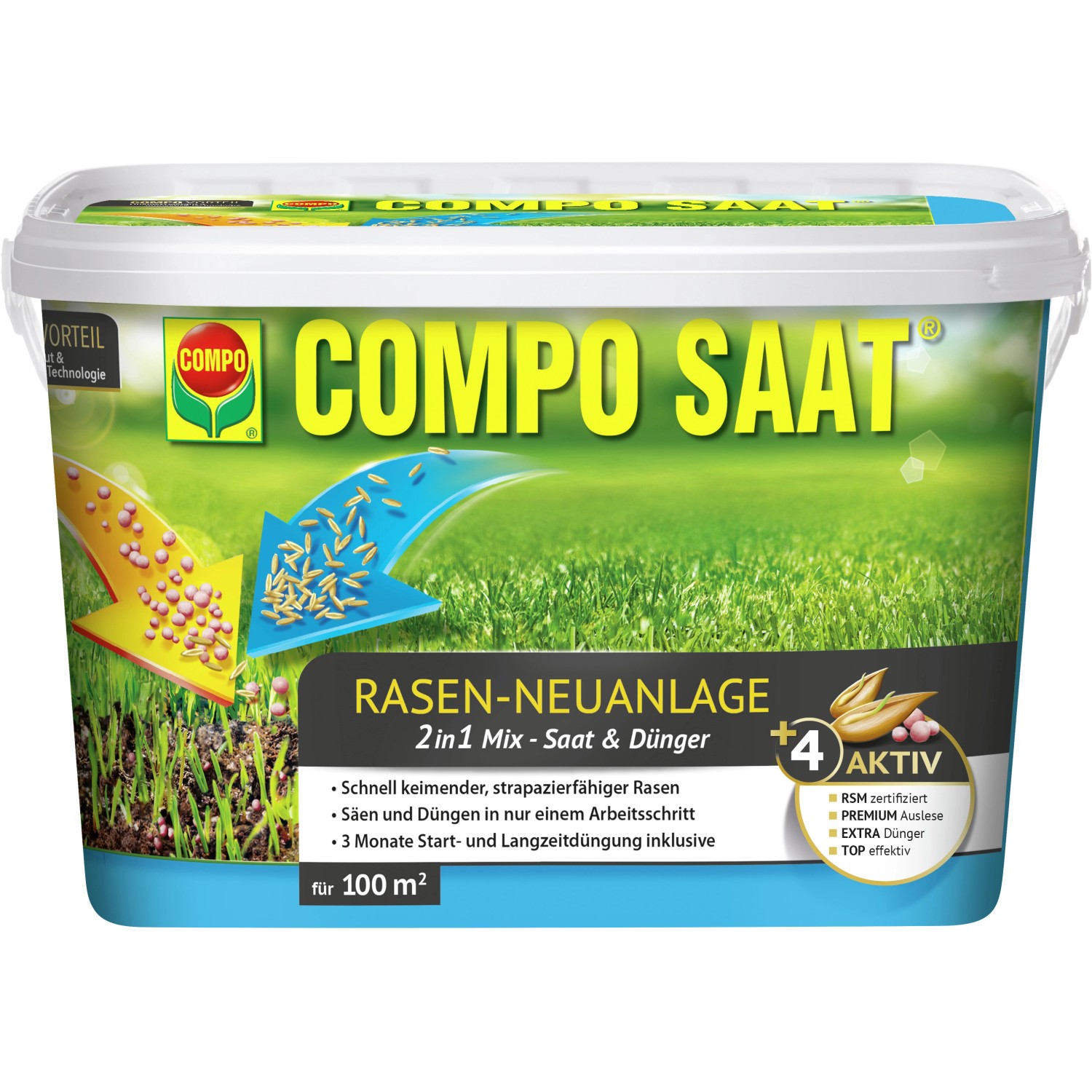 Compo Saat RasenNeuanlageMix Rasen und Dünger 100 m² 2,2 kg kaufen