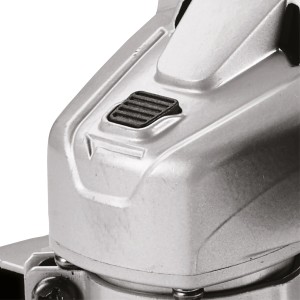 Detailaufnahme: Einhell Winkelschleifer TC-AG 125/850 Kit, Spindelarretierung.