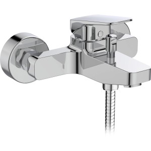 Ideal Standard Ceraplan Wannenarmatur Aufputz mit Brause-Set in Chrom.