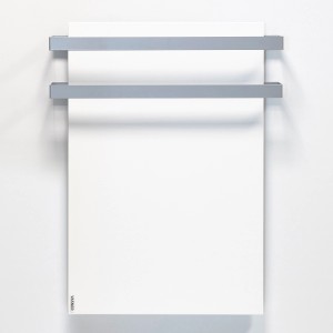 Vasner Infrarotheizung-Handtuchhalter Citara 2er Set Silber