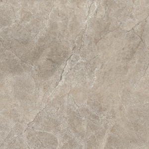 Feinsteinzeug Bodenfliese, 60x60 cm, poliert, Steinoptik in Schoko. Ideal für Innenräume.