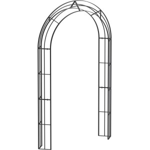 Eleo Rosenbogen Matera, 235 cm, pulverbeschichtet DB703, für Kletterpflanzen im Garten.