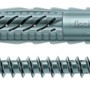 Fischer Universaldübel UX 6x50 mit Schraube, geeignet für Voll-, Loch- und Plattenbaustoffe.
