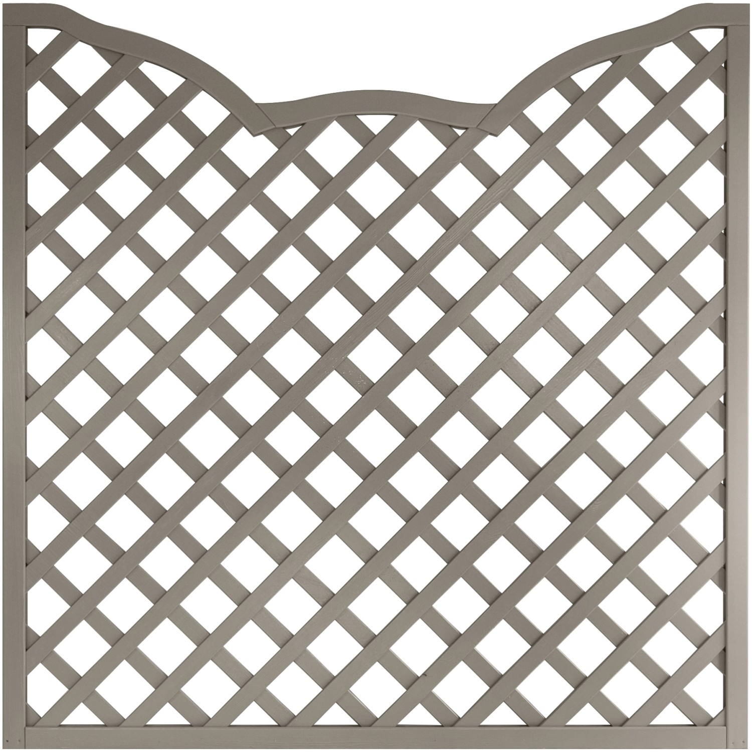 Zaunelement Calais LS GitterBogen 180 cm x 180 cm Grau kaufen bei OBI