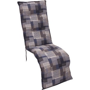 Relax-Auflage Norderney Grafik Blau-Grau