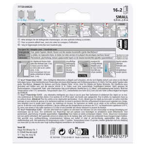 Tesa Powerstrips Click Small, 16 Stück, für Klebenägel zur einfachen, unsichtbaren Befestigung von Deko-Objekten.