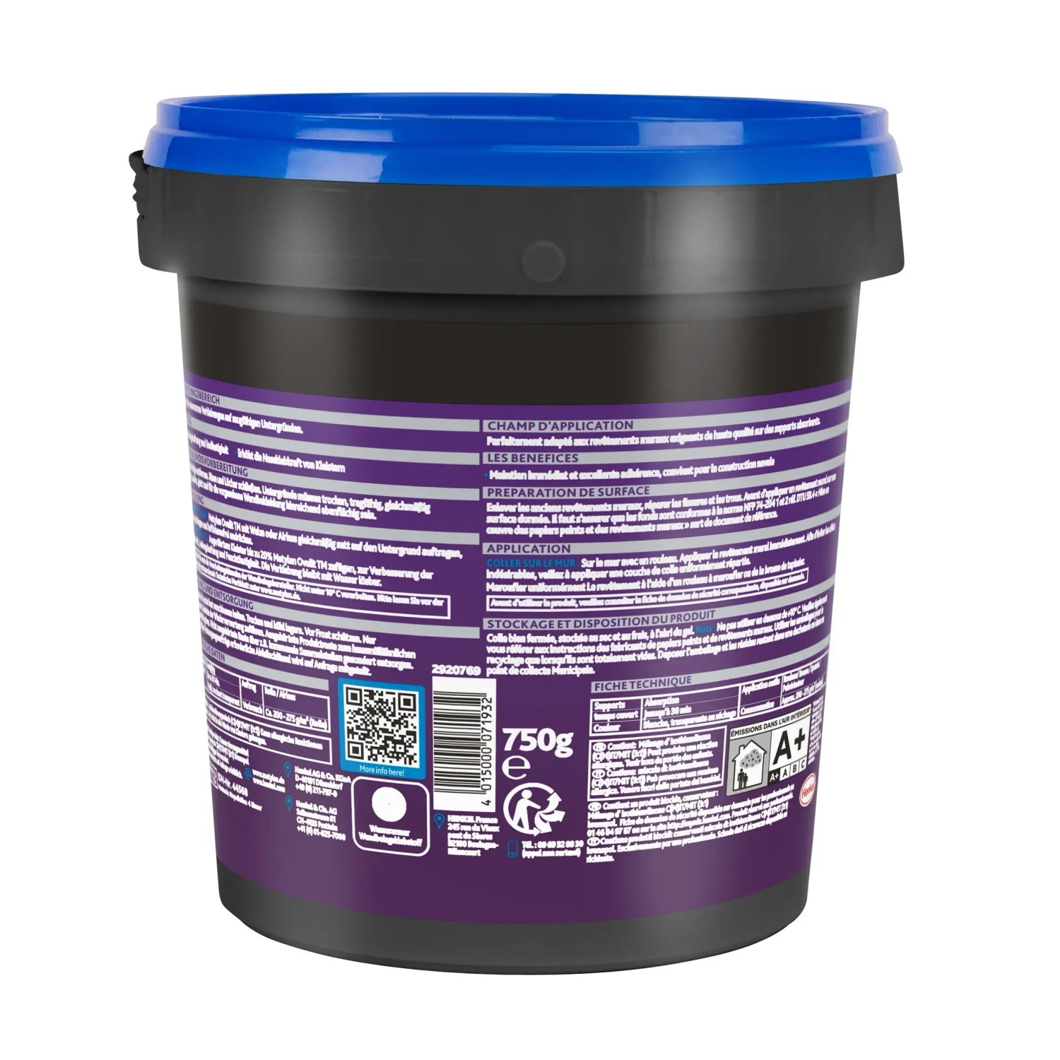 Dose Metylan Ovalit TM Kleisterzusatz, 750g, für Tapeten und Wandbeläge.