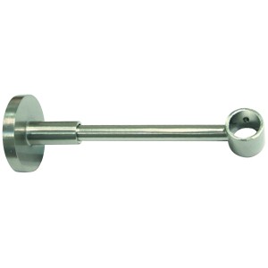 Gardinia Träger Memphis geschlossen Edelstahloptik 13,5 cm