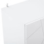 okwish Sideboard mit 4 Fächern Stauraum Esszimmer 130x38x76cm Weiß_9
