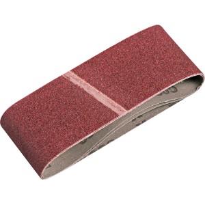 LUX Schleifband Classic K60, 75x457mm, 3er-Pack für Bandschleifer.