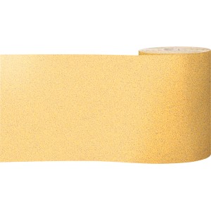 Bosch Expert Schleifband C470, 115mm x 5m, K80, gelb, aufgerollt.