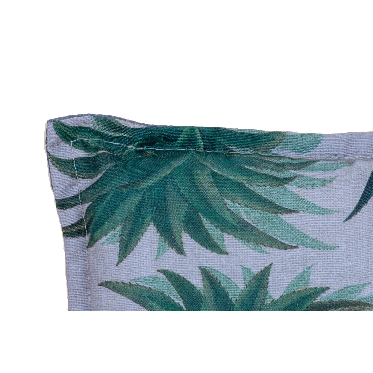 Detailaufnahme: Beo Sitzauflage Niedriglehner Treffelstein 6er-Set mit Ananas-Motiv.