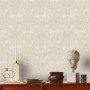 AS-Creation Vliestapete mit klassischem Ornament in Weiß und Creme, leicht strukturiert.