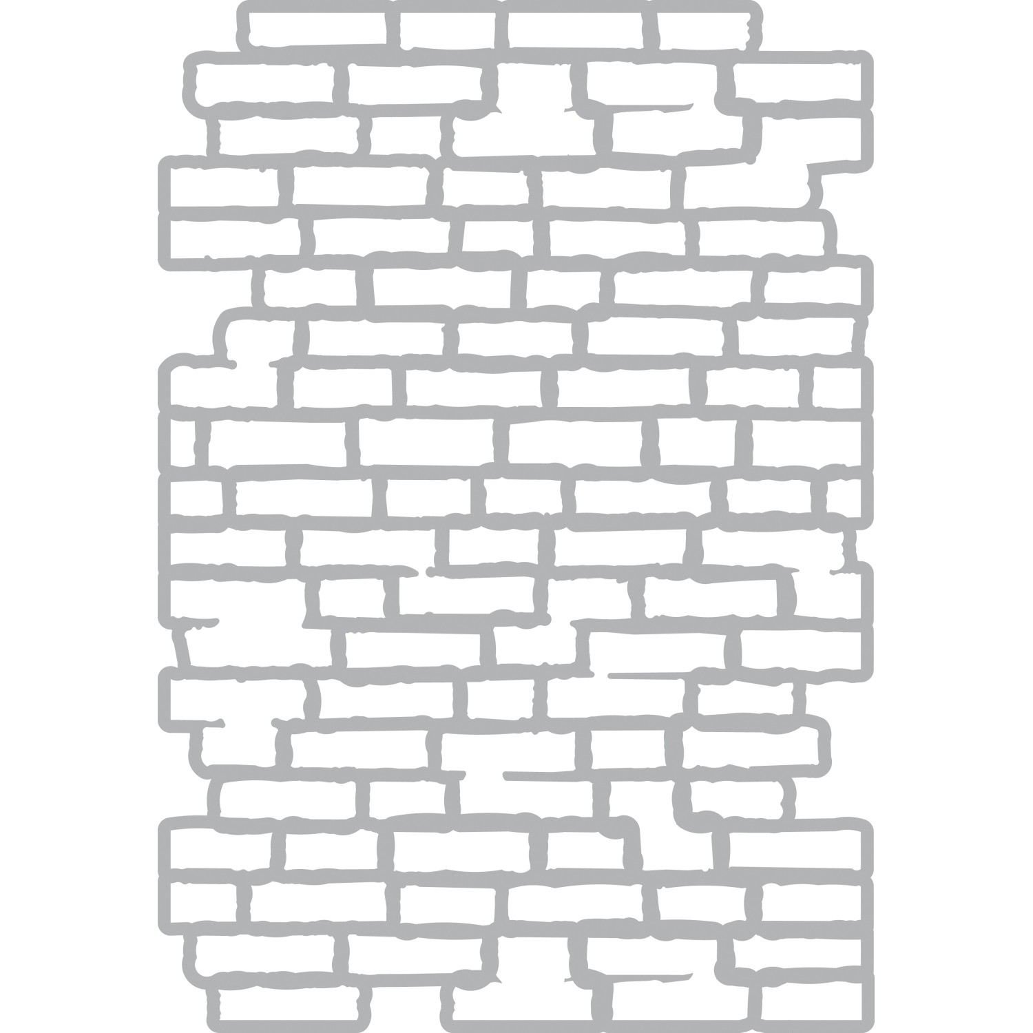 Marabu Art Stencil Schablone Bricks DIN A4 für Wandgestaltung und Bastelarbeiten.