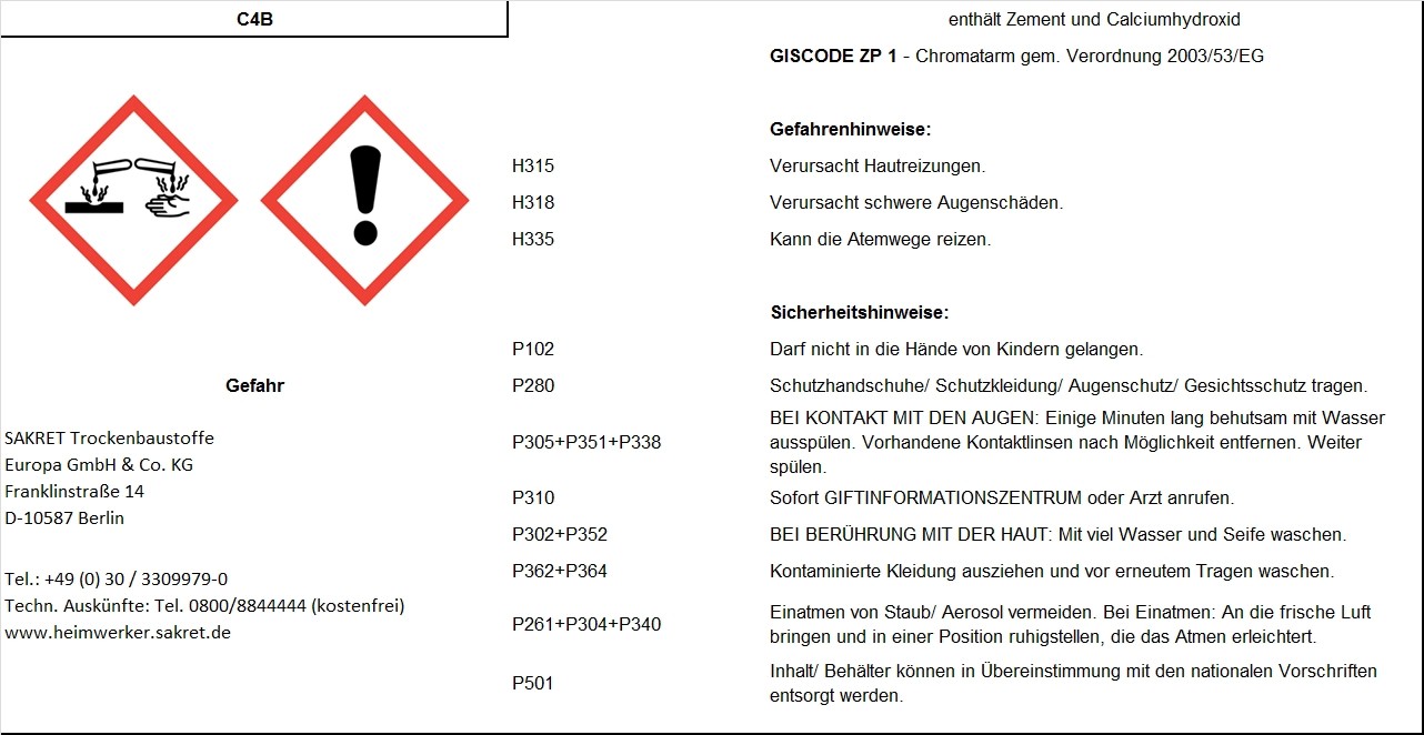 Sakret KalkZementPutz MAP 10 kg kaufen bei OBI