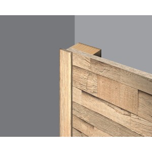 Egger Abdeckleiste Decowall AL007 Laxfield Eiche, Detailansicht der Wandverkleidung.