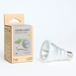 Venso E27 LED-Pflanzenlampe 7W für Indoor Plants, mit Verpackung.